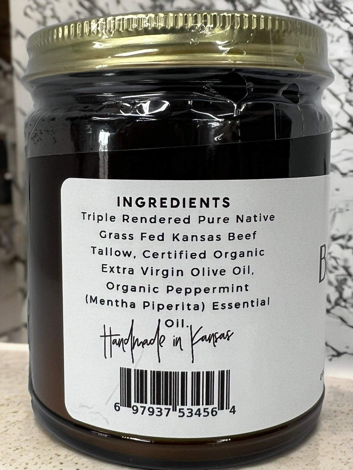 Prairie Fire Tallow Beef Tallow Balm 2 oz moisturizer, organic grass-fed, fragrance-free skin care, made in the USA.