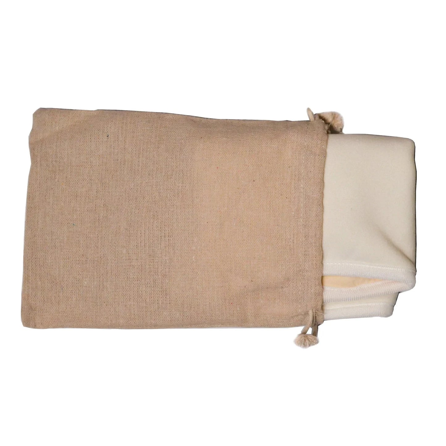 Organic pure castor oil and cloth pack bundle by Pretty Farm Girl, featuring 8oz bottle and reusable cloth for skincare use.