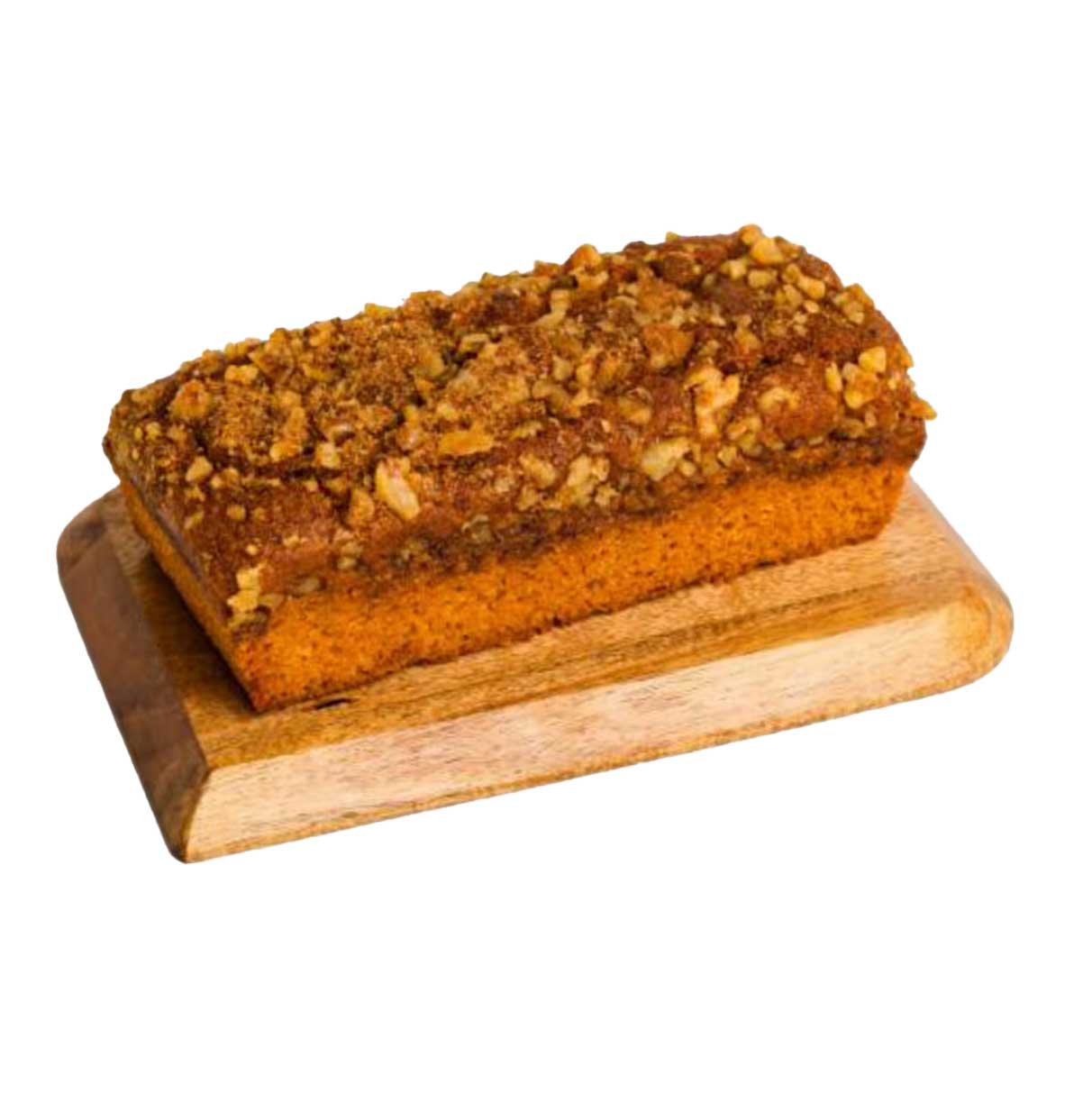 Slices of Pumpkin Streusel Coffee Cake from Beatrice Bakery, showcasing a golden-brown topping and moist pumpkin-flavored interior.