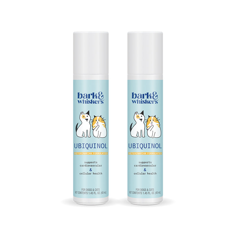 ReNewedPet Cellular Health Ubiquinol supplement for pets in a bottle, promoting pet cellular health and energy.
