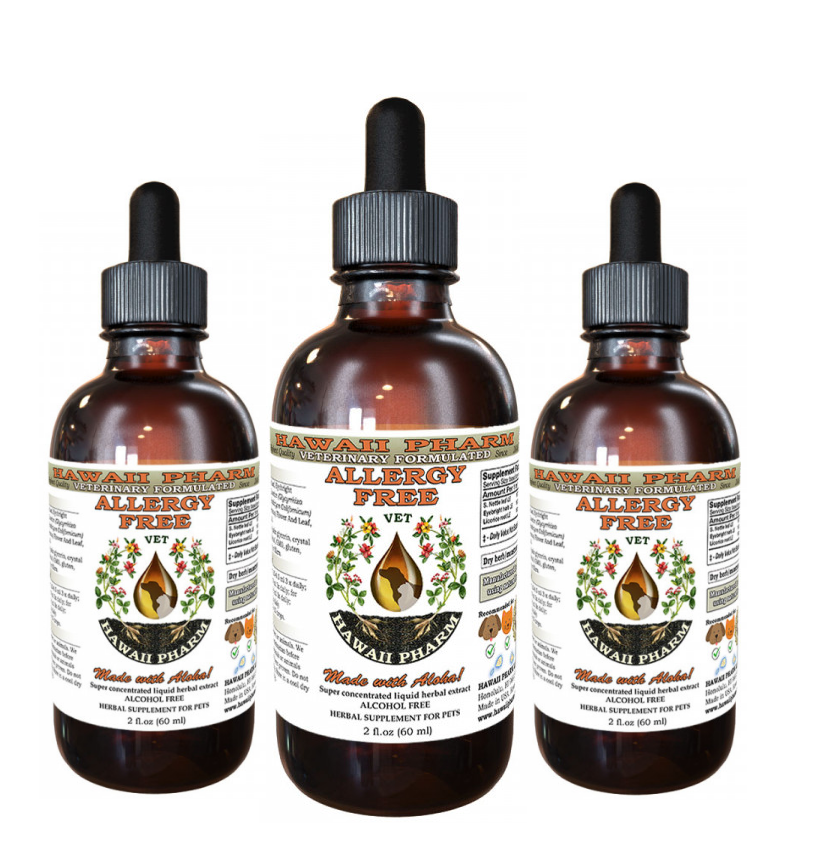 ReNewedPet Skin & Sinus Health allergy-free supplement in a single bottle for overall allergy and sinus support.