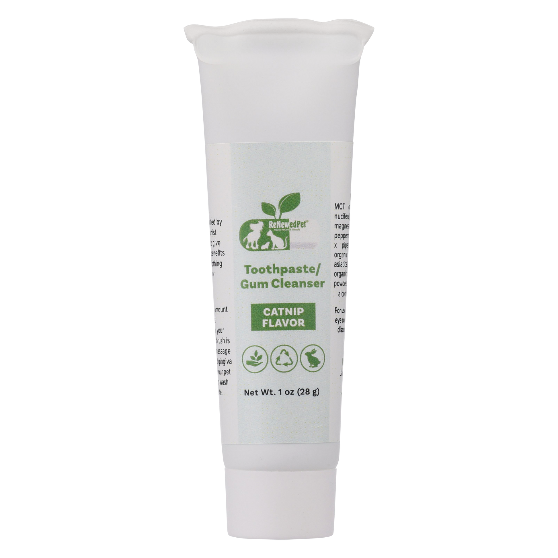 ReNewedPet 4-in-1 pet toothpaste and gum cleanser for dogs, cheese flavor, 1 oz bottle, pet grooming supplies
