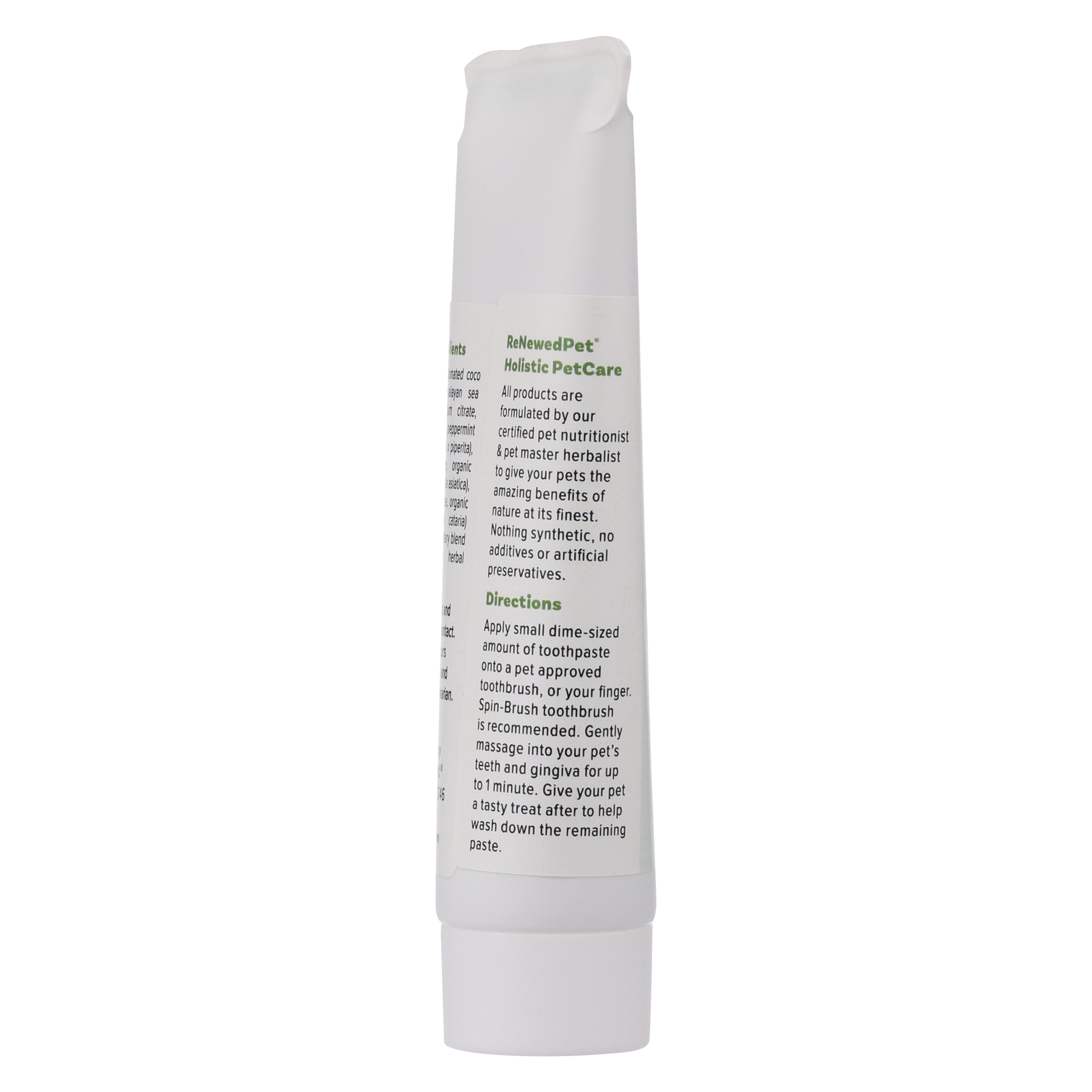 ReNewedPet 4-pack pet toothpaste and gum cleanser for dogs, cheese flavor, natural pet grooming for oral health.