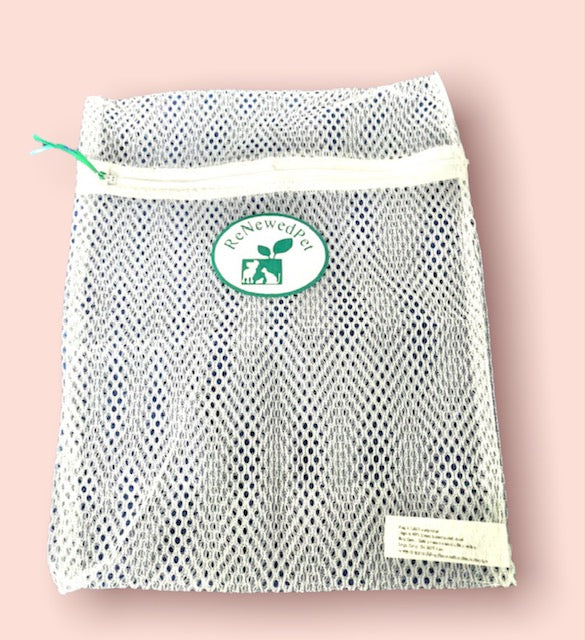 Reusable pet wipes by ReNewedPet for all pets, showing soft cloth wipes ideal for grooming and cleaning pets.