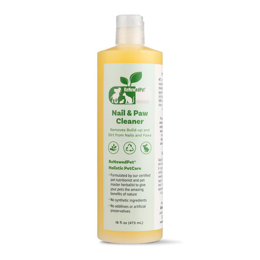 ReNewedPet 4-ALL Pets Nail and Paw Cleaner for pet grooming, showing the compact cleaning tool for pets' nails and paws.
