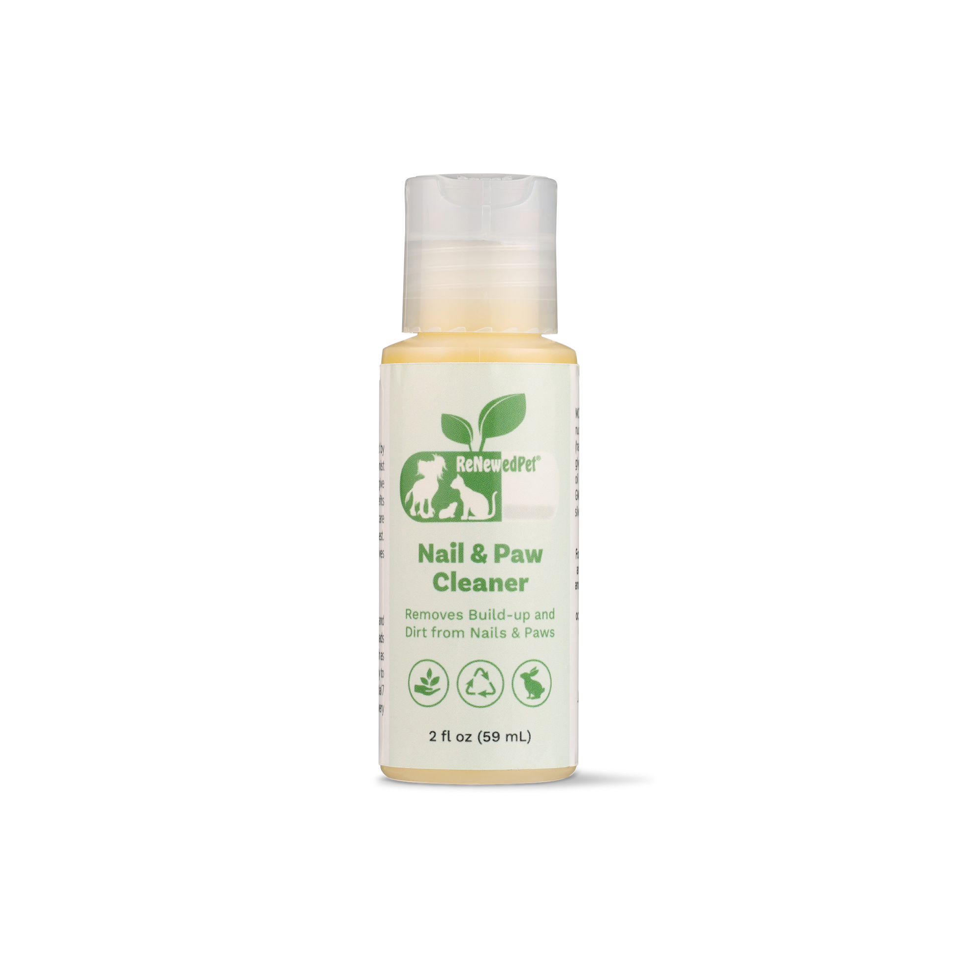 ReNewedPet 4-in-1 pet grooming nail and paw cleaner for all pets, featuring a compact design and cleaning bristles.