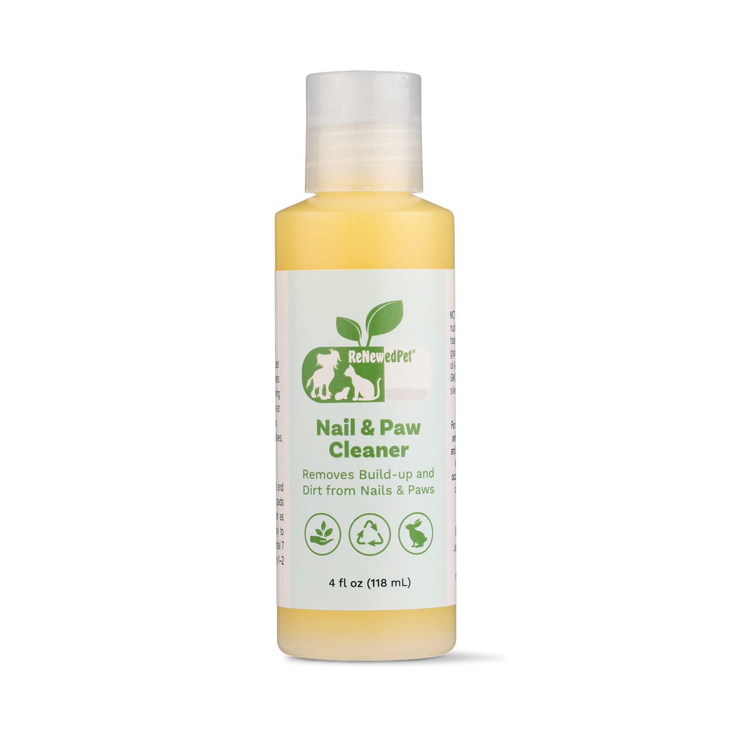 ReNewedPet 4-in-1 pet grooming nail and paw cleaner with brushes for cleaning and grooming dogs and cats.