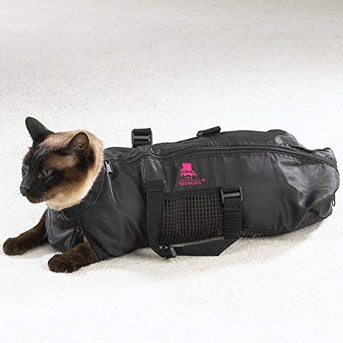 ReNewedPet small dog and cat grooming bag with multiple compartments, portable pet grooming storage for small pets.