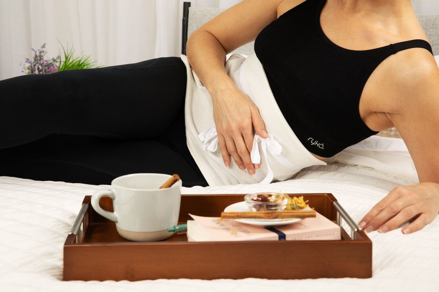 Large organic castor oil wrap from Roots and Leaves LLC, designed for liver, pelvic, and stomach areas, handmade in the USA.
