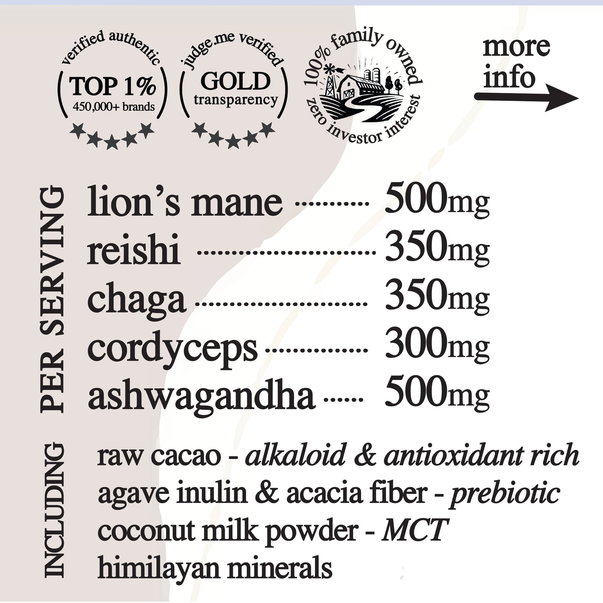 Roots Apothecary adaptive cacao superfood in a jar, showcasing the nutritious product for energy and wellness.