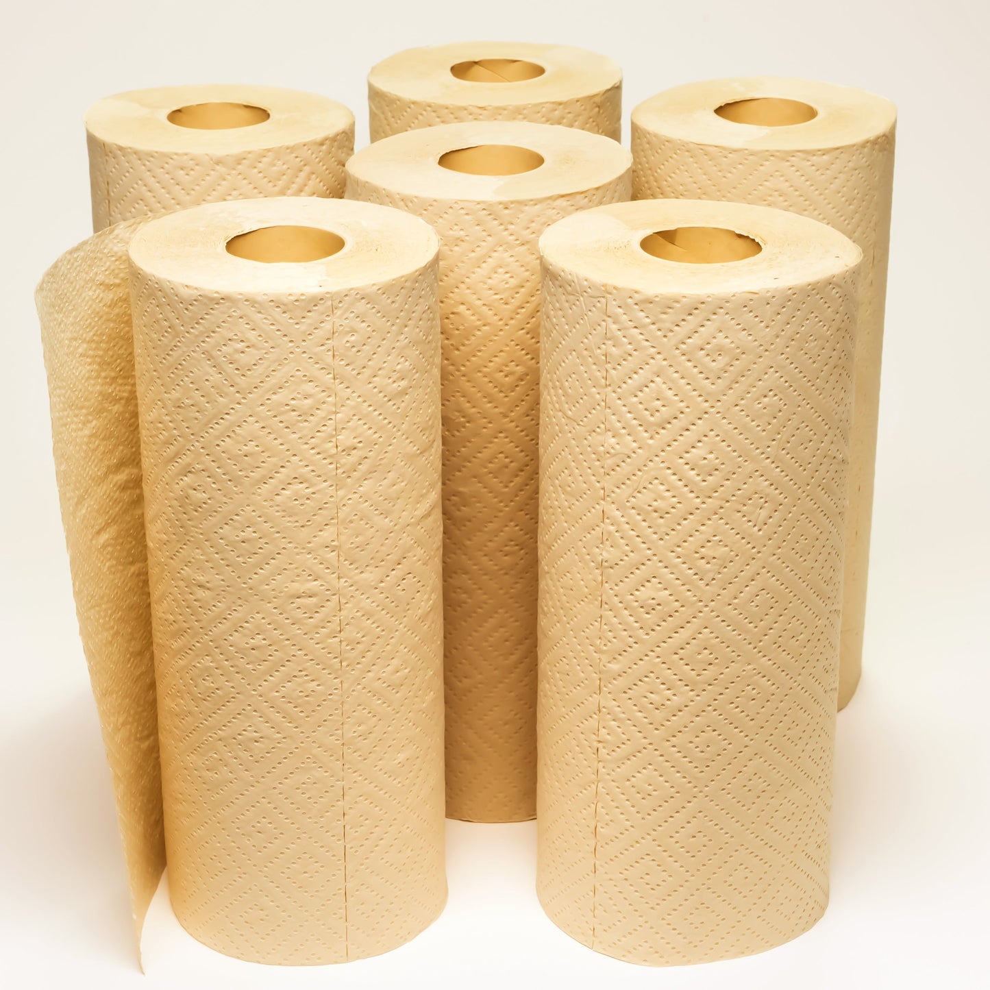 Rustic Strength Panda Eco Paper Bamboo Paper Towels, 12-roll pack, eco-friendly reusable paper towels for home and garden use.