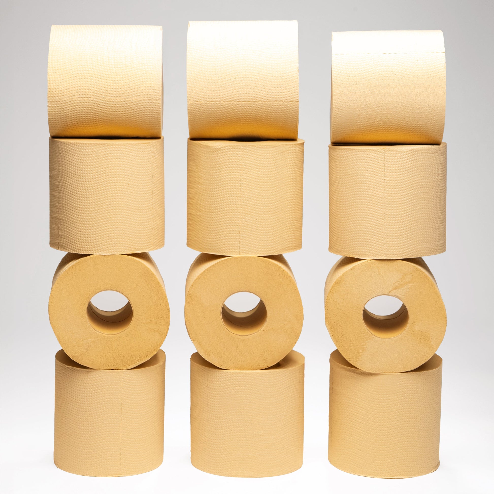 Rustic Strength Panda Eco Paper bamboo toilet paper rolls, soft and eco-friendly bathroom tissue for sustainable home use.