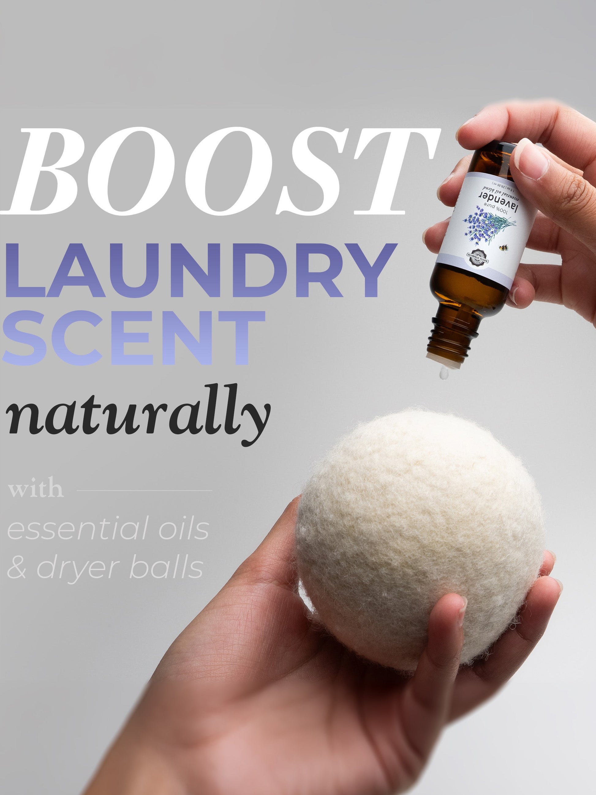 Rustic Strength Jumbo Wool Dryer Balls 3-pack for eco-friendly laundry, softening clothes and reducing drying time.