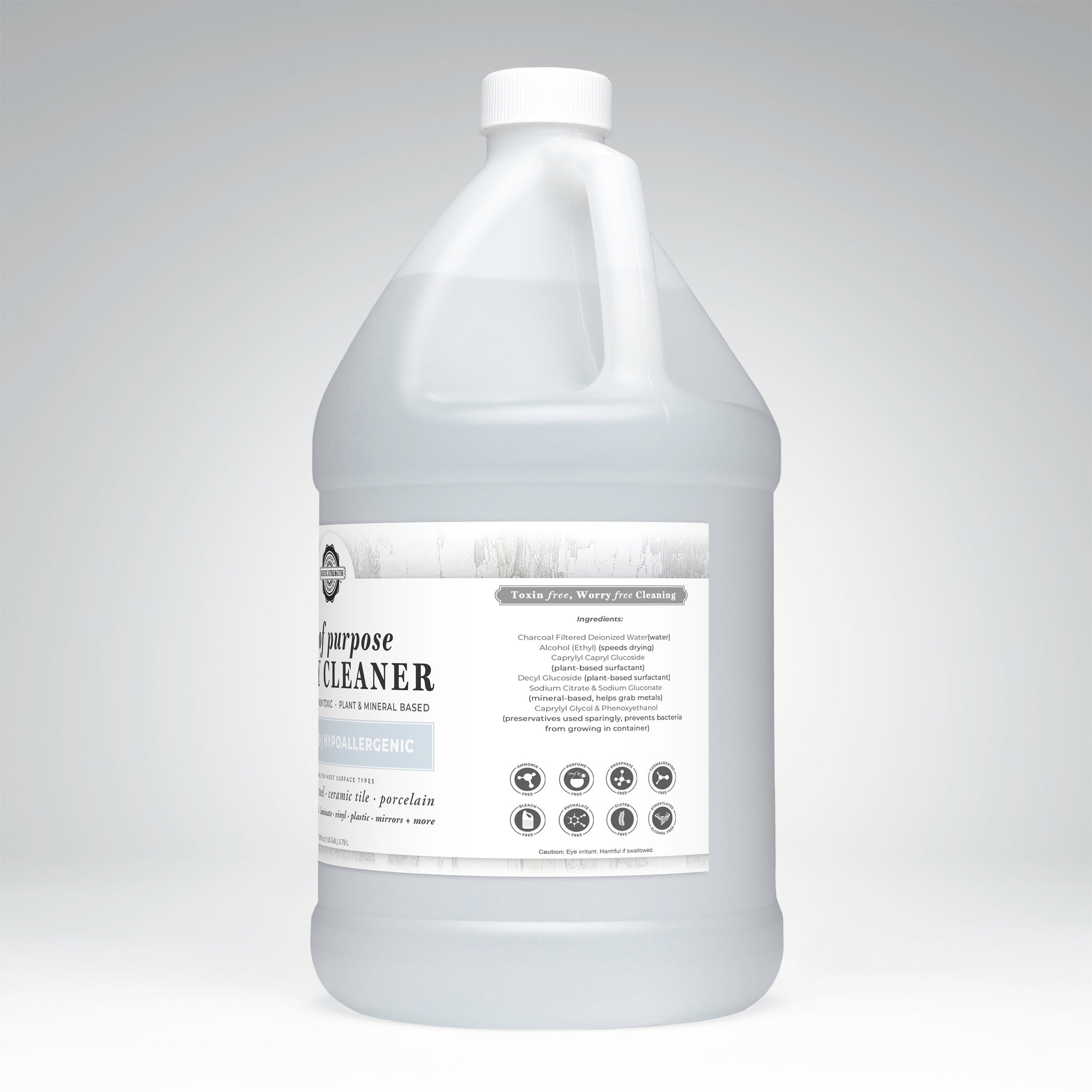 Rustic Strength Unscented Multi-Purpose Spray Cleaner in a 16 oz bottle, designed for versatile cleaning tasks around the home.