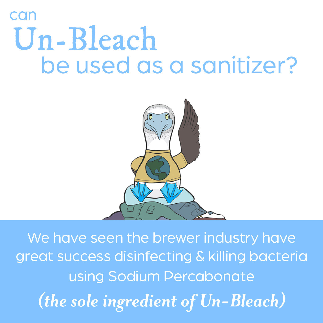 Rustic Strength Un-Bleach multi-purpose cleaner in a 2 lb container, showing the cleaning solution in a clear bottle.