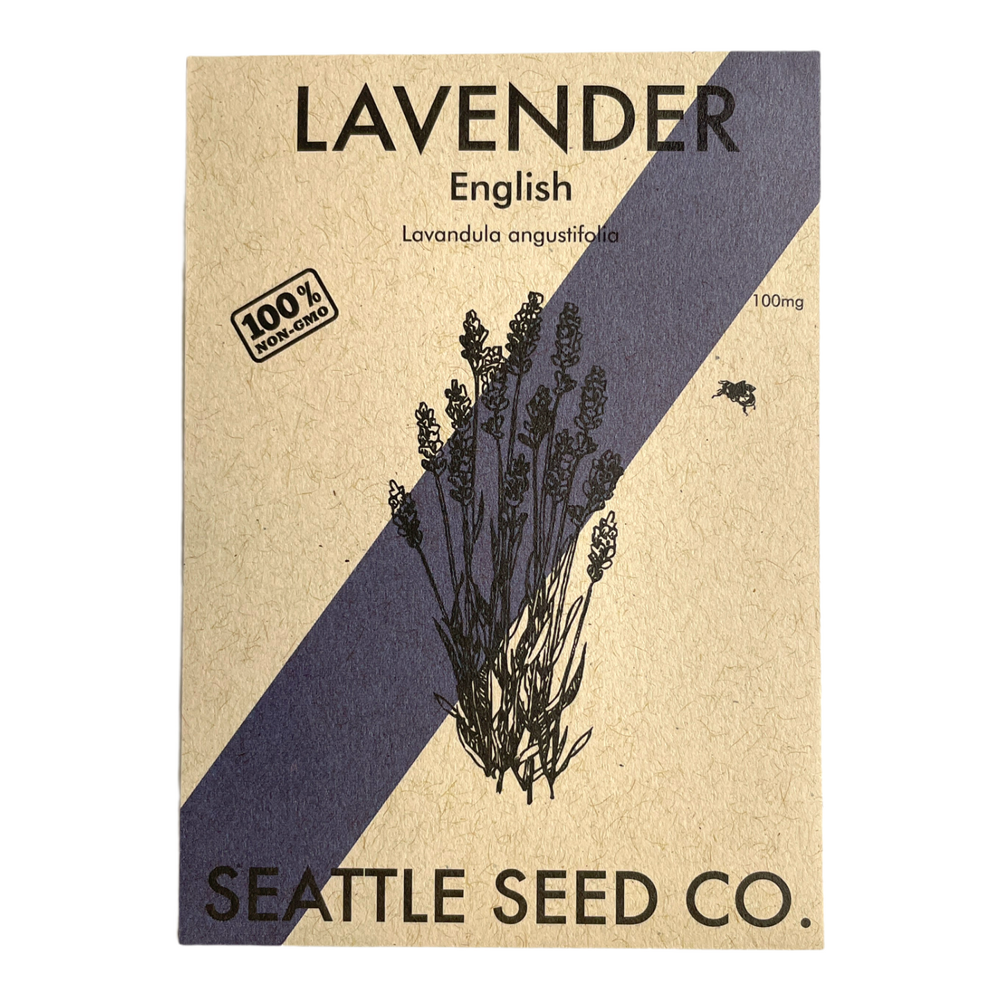 English lavender flowers from Seattle Seed Company, showcasing vibrant purple blooms and fragrant, slender stems.