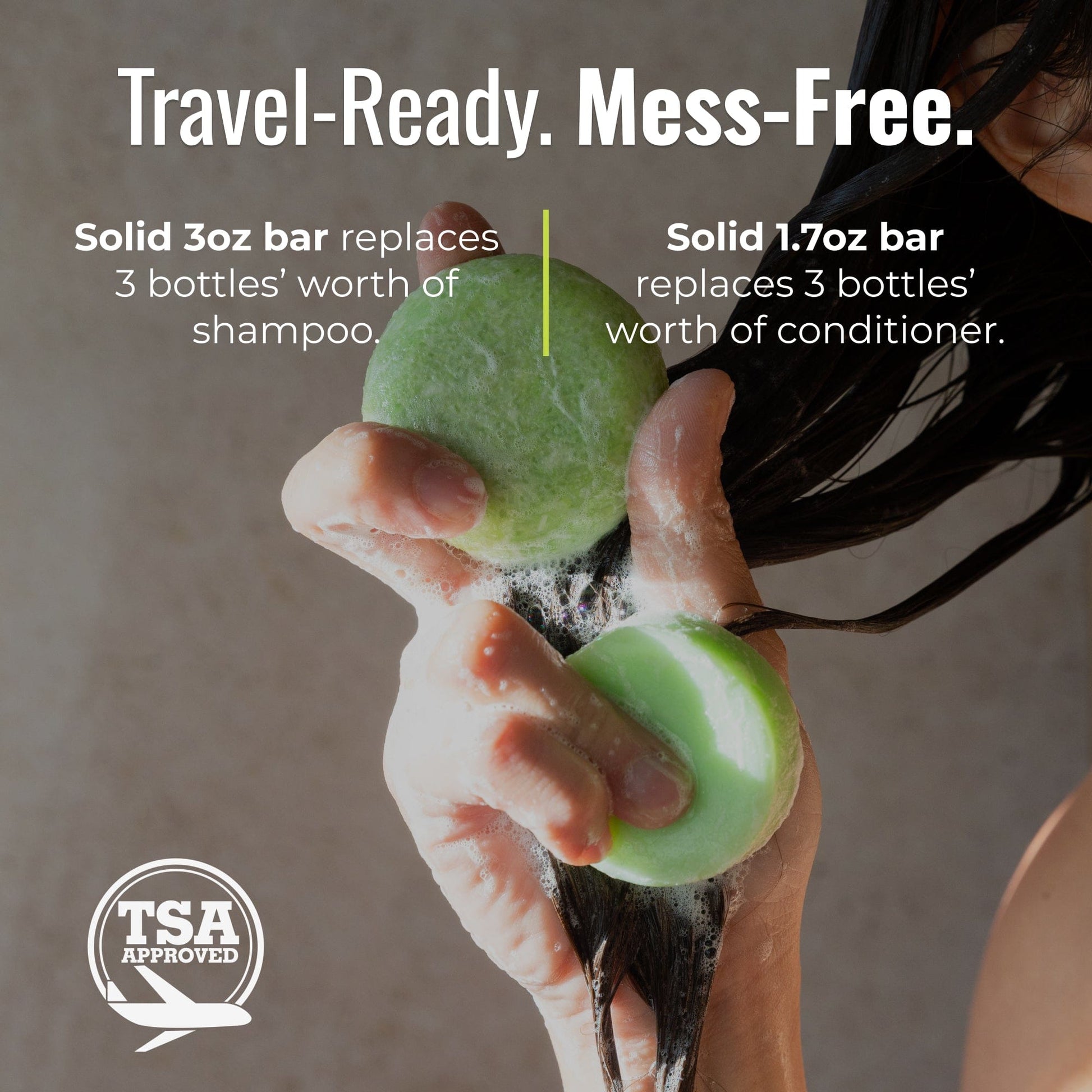 ZeroWasteStore.com shampoo and conditioner bar duo with Maui Melon scent, featuring two eco-friendly hair care bars on a plain background.
