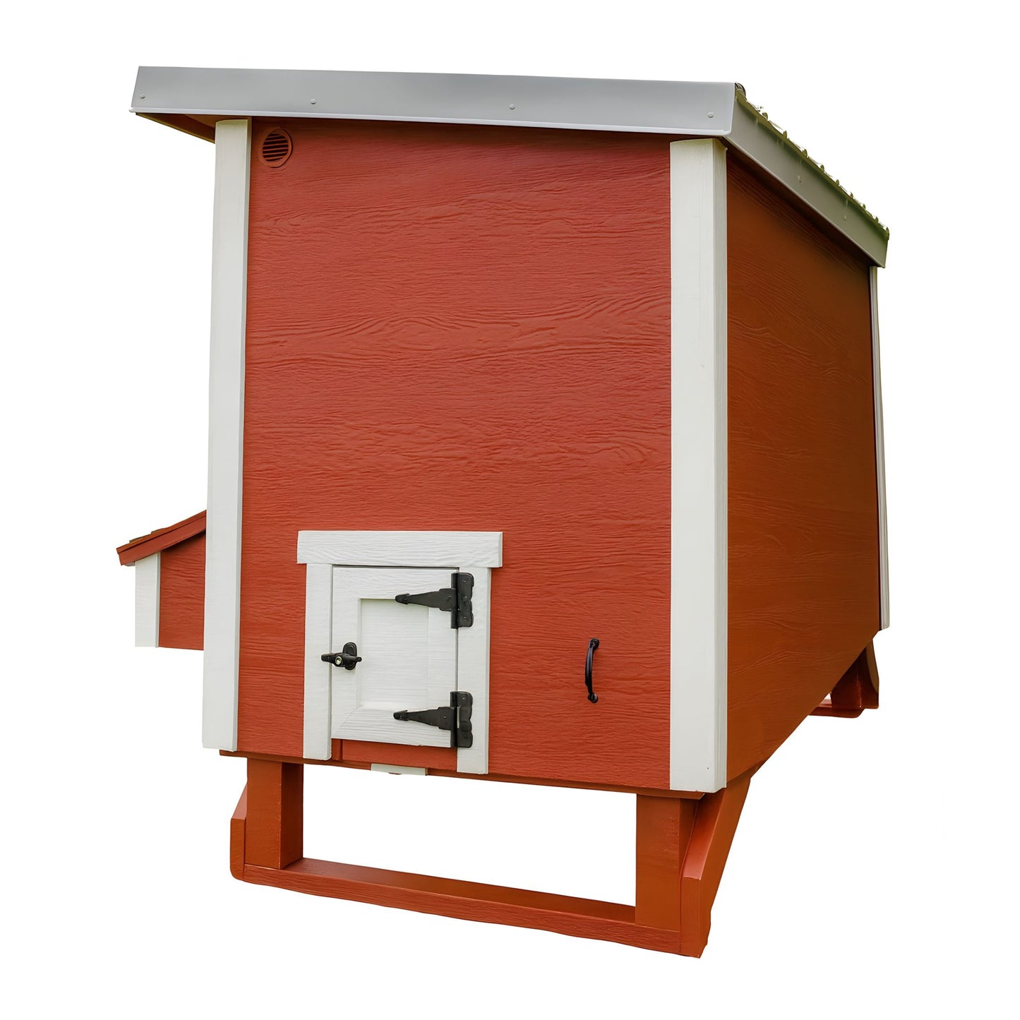 Large OverEZ Chicken Coop designed for up to 15 chickens, featuring spacious living area and sturdy construction.