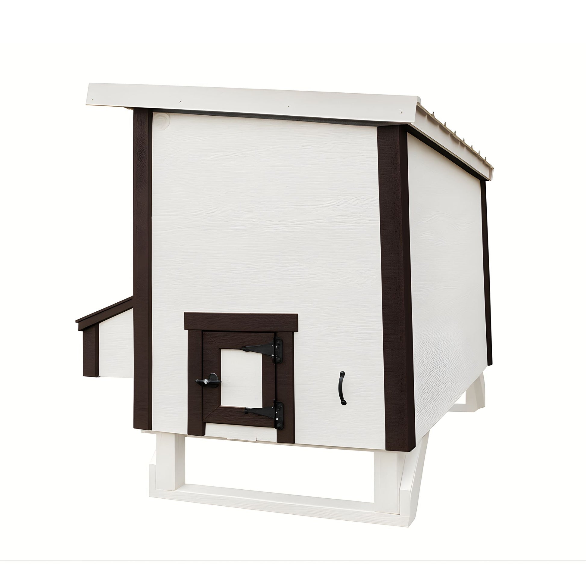 Large OverEZ Chicken Coop designed for up to 15 chickens, featuring spacious outdoor enclosure and secure nesting areas.