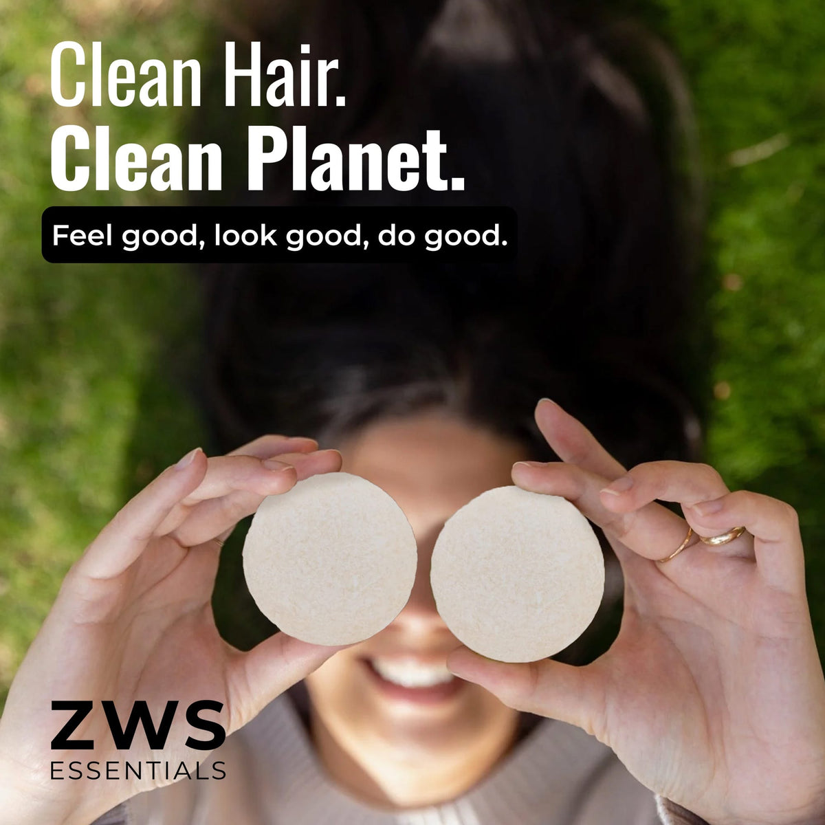 Simply unscented shampoo bar from ZeroWasteStore.com, natural shampoo for clean hair and eco-friendly hair care.