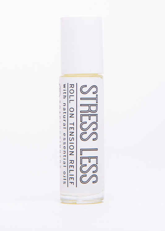 Soap for Sinners Roll-On Tension Relief, natural aromatherapy blend for stress and muscle relaxation, in a convenient roll-on bottle.