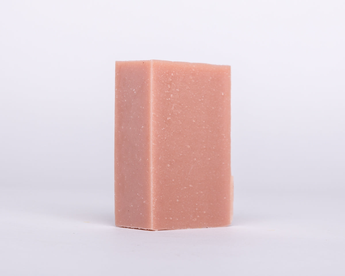 Bar of Soap for Sinners French Red Clay with Rose, natural skincare soap featuring red clay and rose scent.