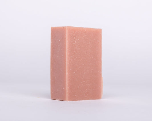 Bar of Soap for Sinners French Red Clay with Rose, natural skincare soap featuring red clay and rose petals.