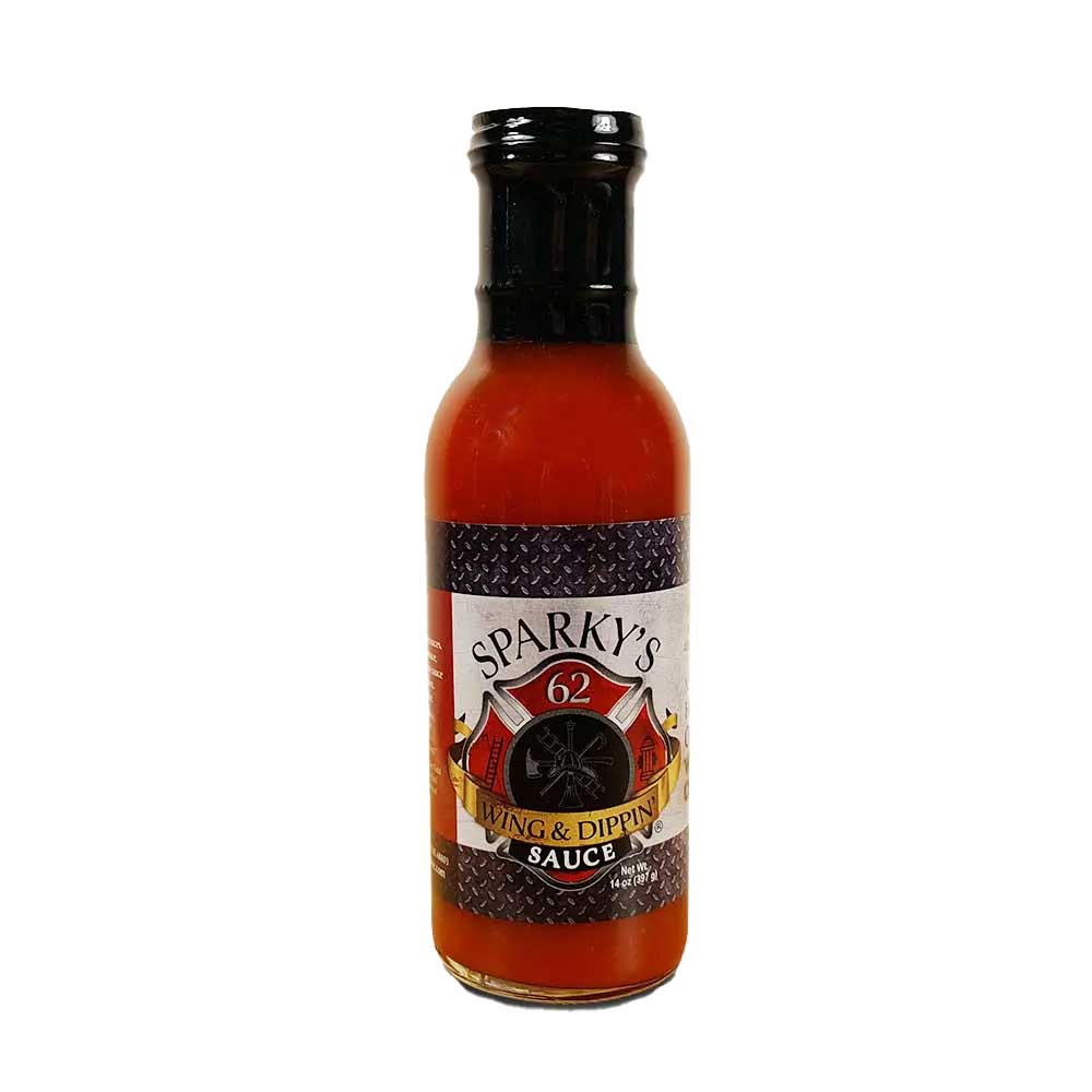 Sparky's Mild Wing & Dippin' Sauce in a 14 oz jar, featuring the creamy, flavorful sauce with a smooth texture.