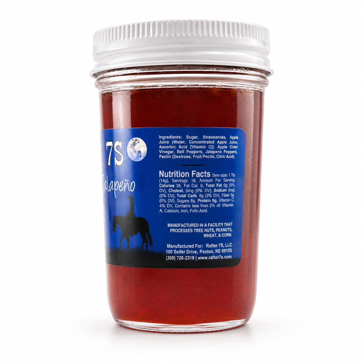 Strawberry Jalapeno Jelly | 8 oz | Rafter 7S
