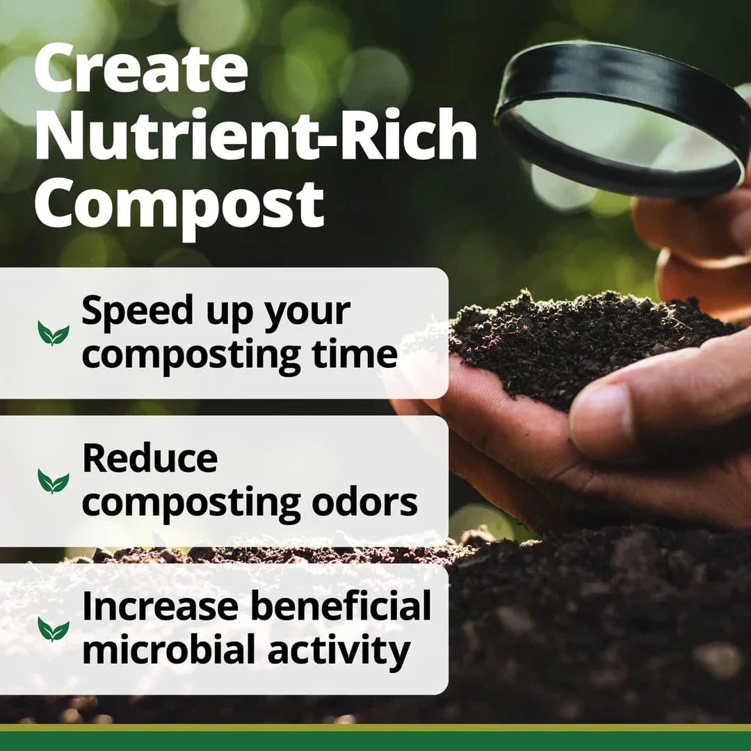 TeraGanix EM Premium Bokashi Compost Starter in a 2 lb bag, organic fermentation mix for composting and waste recycling