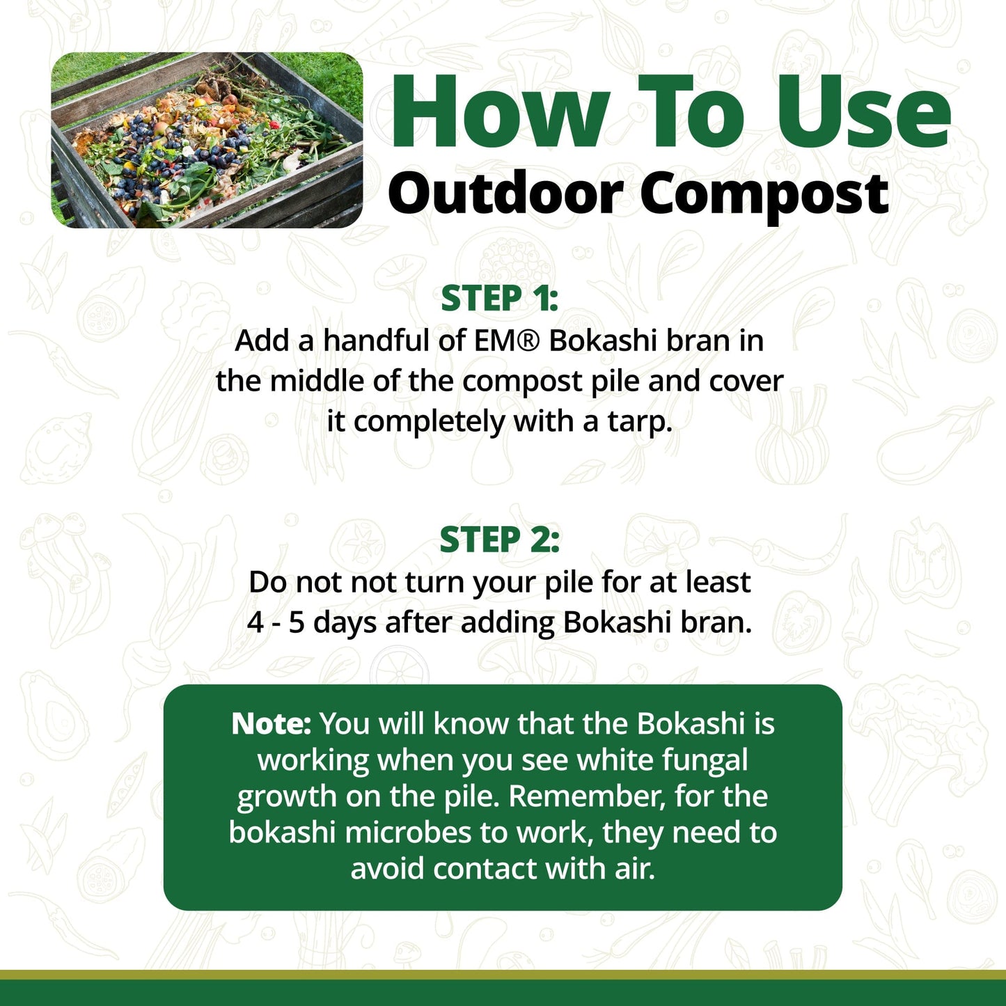 Teraganix Wholesale EM Premium Bokashi Bran in a 2 lb bag, organic fermentation bran for composting and soil enrichment.