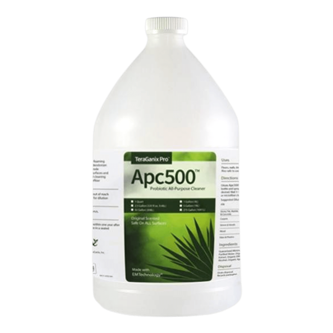 32 oz bottle of APC500 Teraganix Wholesale nontoxic all-purpose cleaning product for household cleaning tasks.
