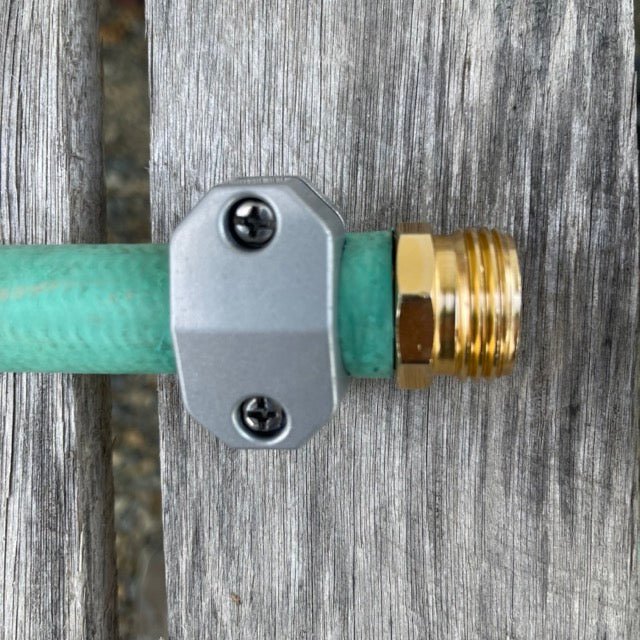 The Celtic Farm brass garden water hose repair kit with connectors for easy hose repair and secure fittings.