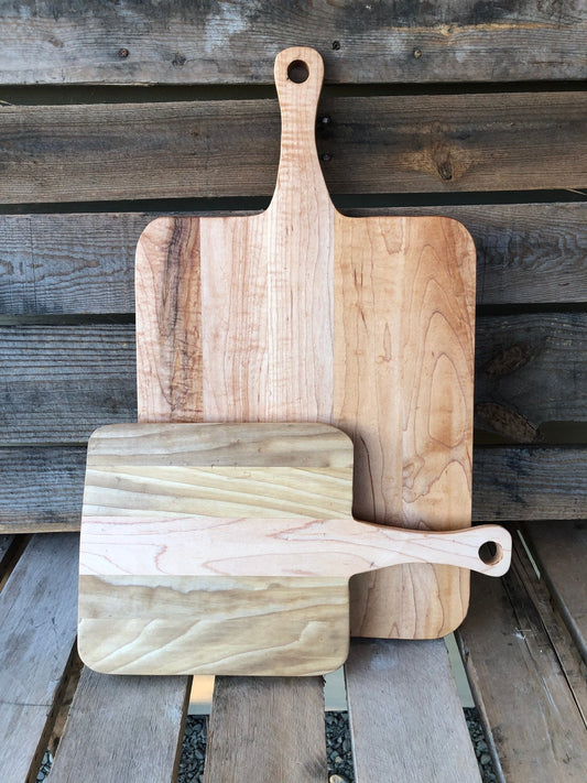 Small vintage-style rectangular French charcuterie board by The Celtic Farm, ideal for serving cheeses and meats.