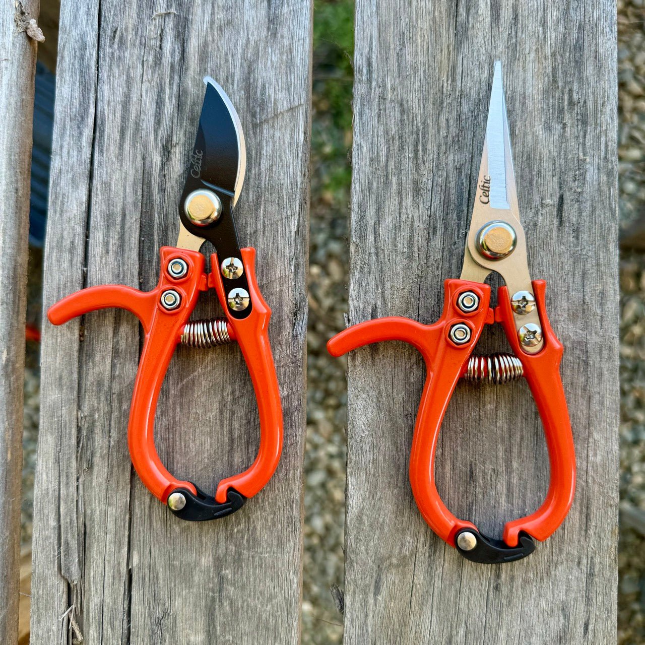 Mini hand pruner gift set by The Celtic Farm featuring ergonomic pruning tools for gardening and plant trimming.
