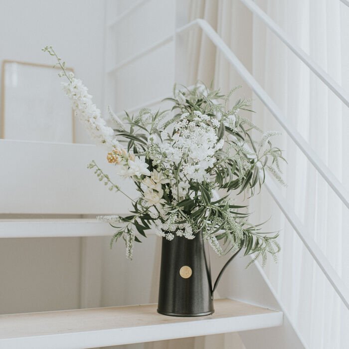 Cream Haws Watering Pitcher from The Celtic Farm, a durable watering can for garden watering and plant care.