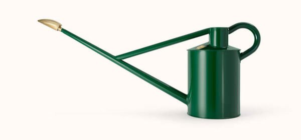 Green Haws Warley Fall watering can by The Celtic Farm, 2-gallon size, with a sturdy handle and spout for garden watering.
