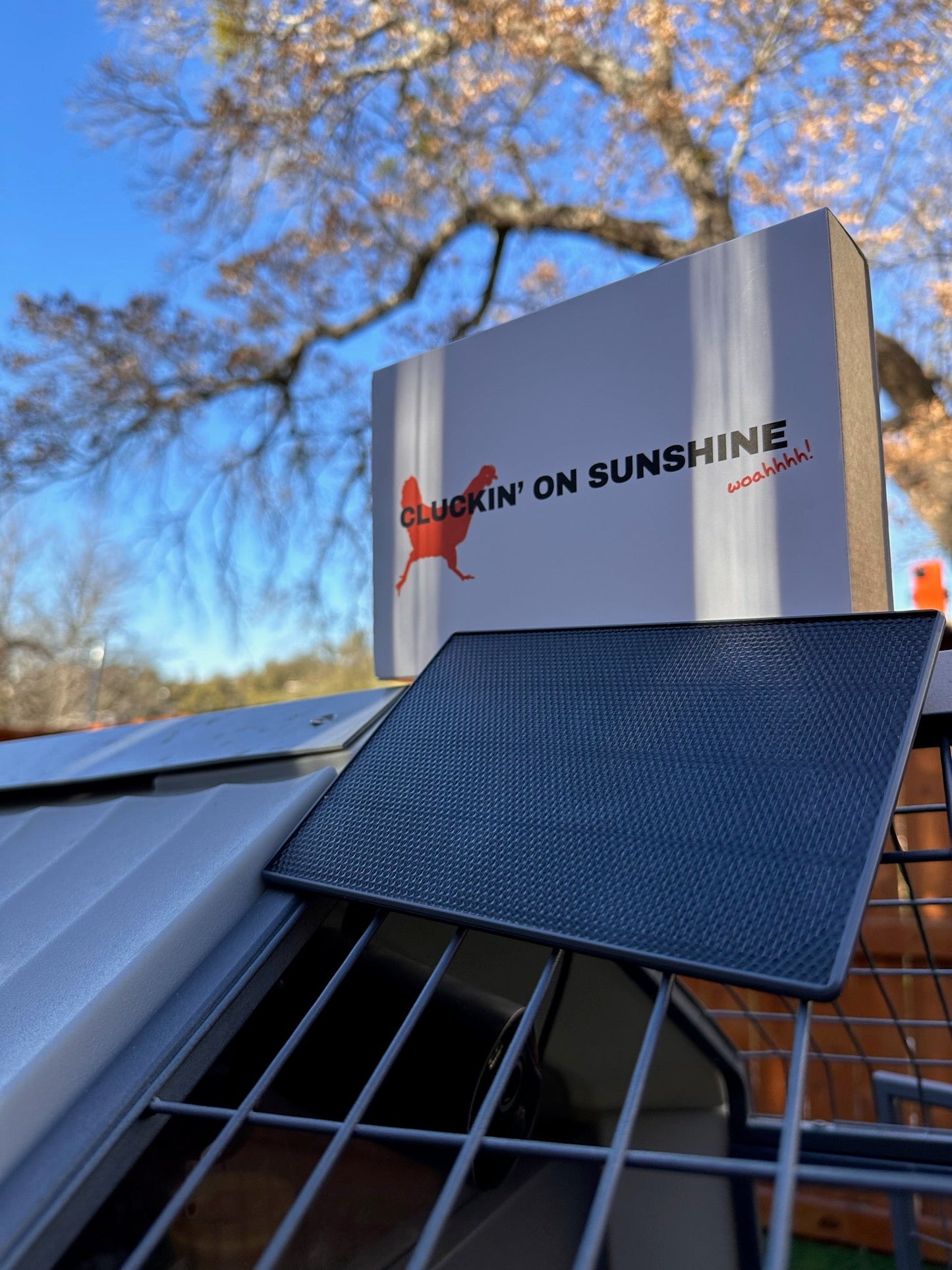 DualCharge Solar Panel by The Smart Coop, solar-powered panel with multiple solar cells for efficient energy collection.