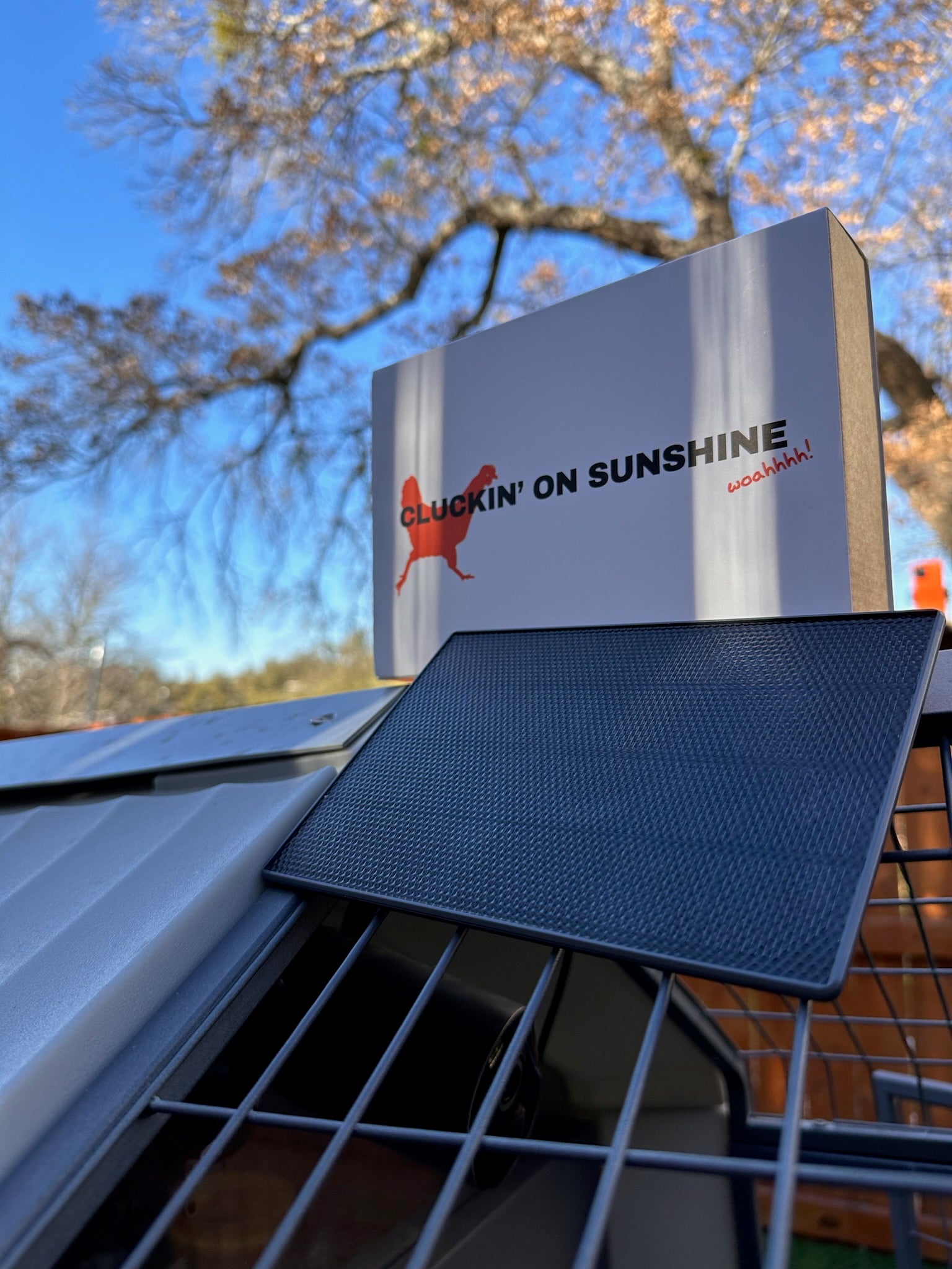 DualCharge Solar Panel by The Smart Coop, solar-powered panel with multiple solar cells for efficient energy collection.