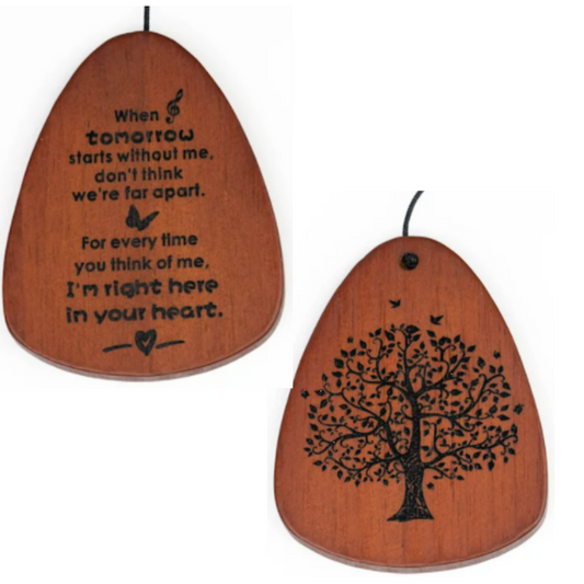 Serenity Memorial Wind Chimes gift bundle by The Wind Chime Co with memorial heart, 32-inch outdoor home and garden decor.