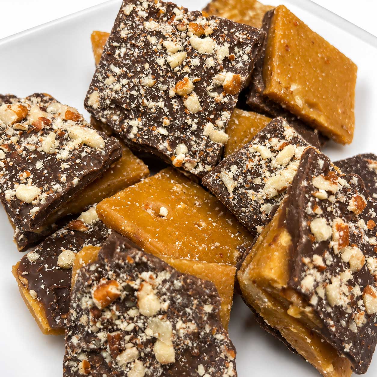 Homemade Milk Chocolate Toffee | 8 oz | Multiple Nut Options | Barb's Buttery Toffee