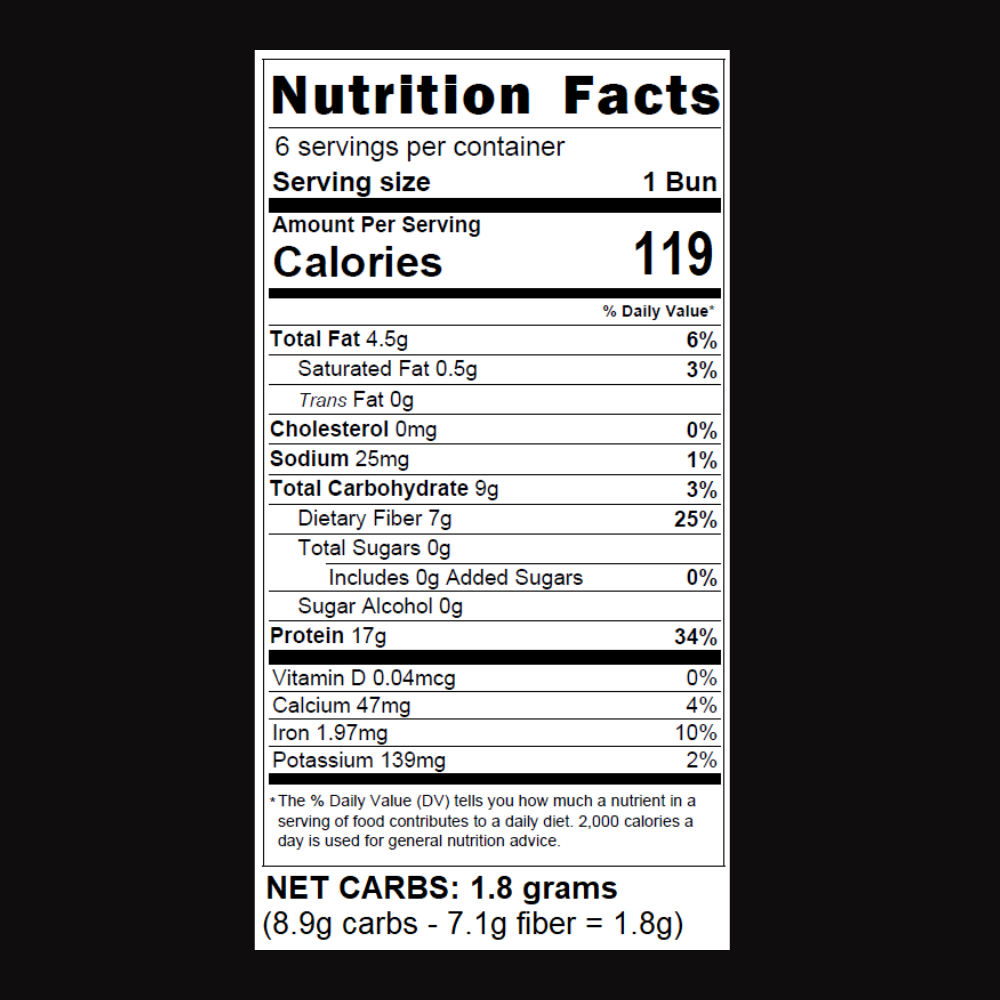 Two bags of Unbelievabuns high protein, low carb bread buns, featuring 12 buns total for fitness and nutrition.