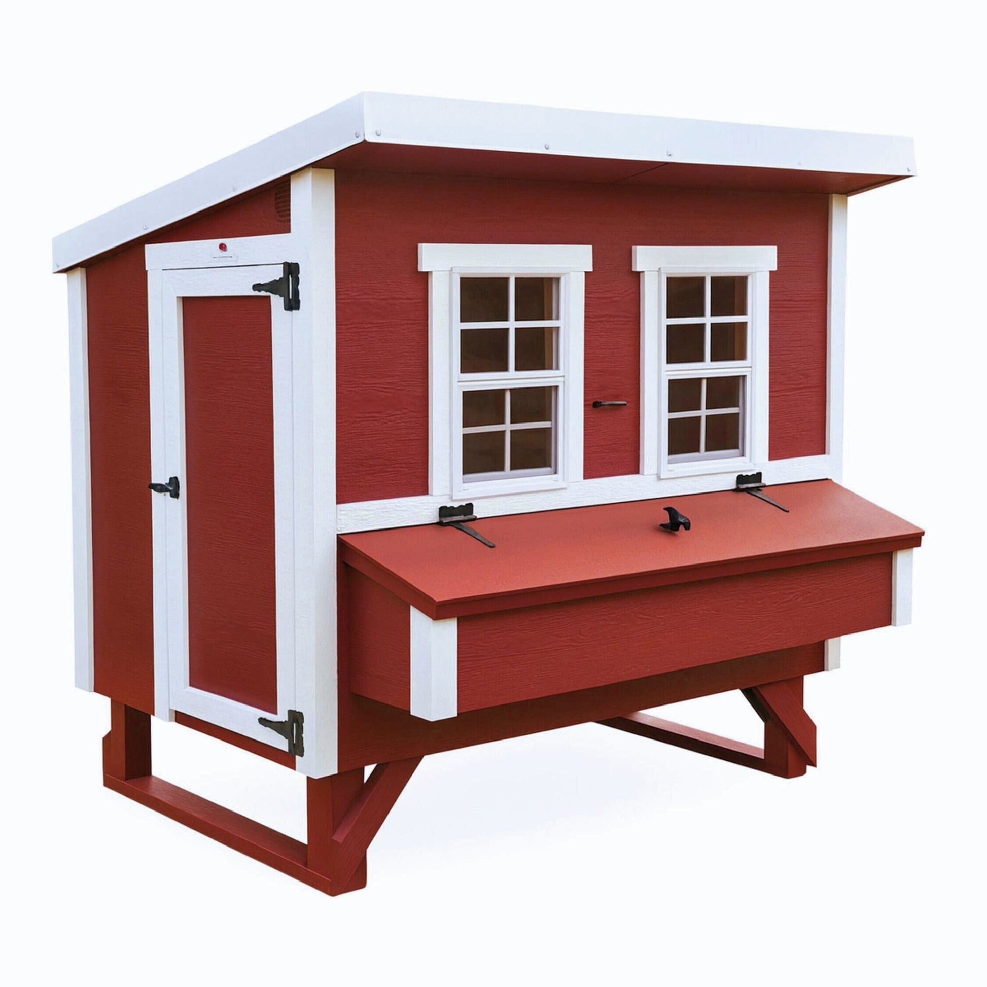 OverEZ large chicken coop with spacious enclosure, suitable for up to 15 chickens, featuring durable construction and easy access.