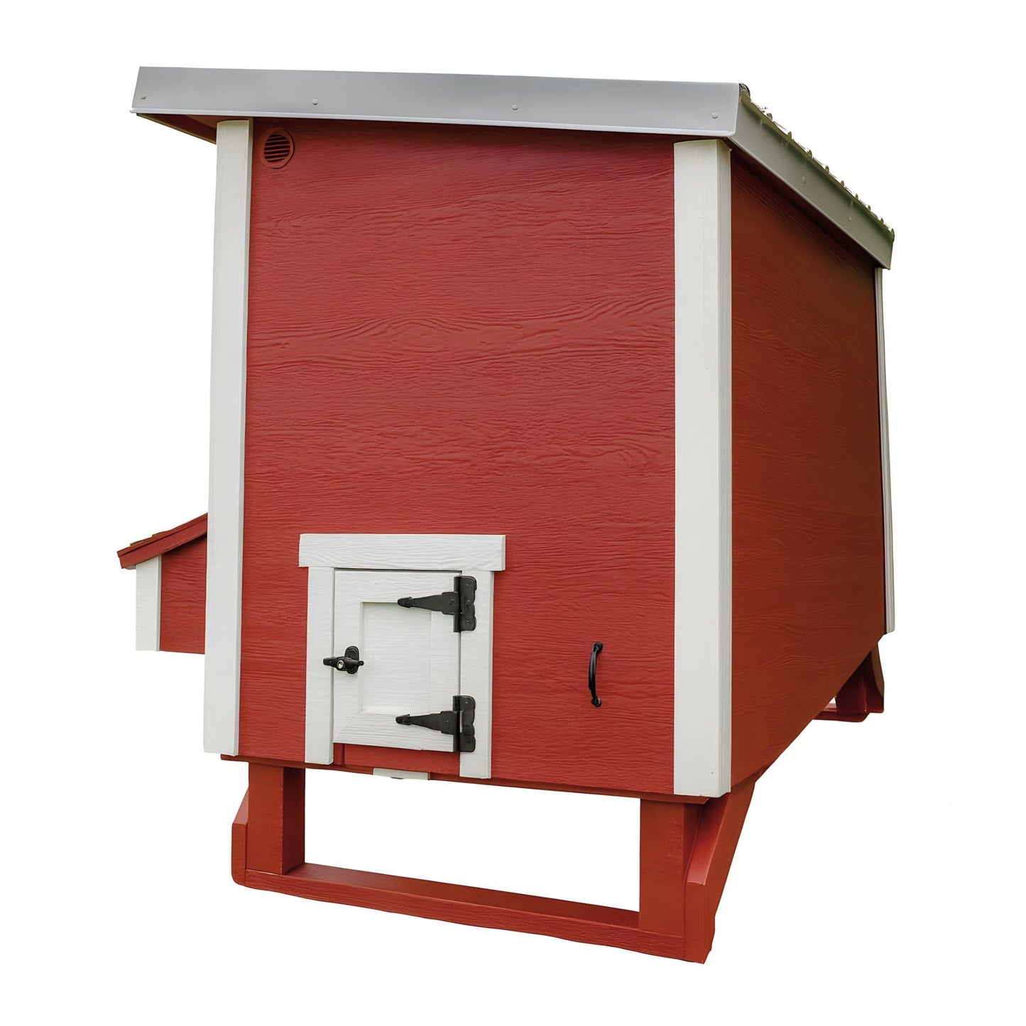 Large OverEZ Chicken Coop designed for up to 15 chickens, featuring spacious outdoor enclosure and sturdy wooden construction.