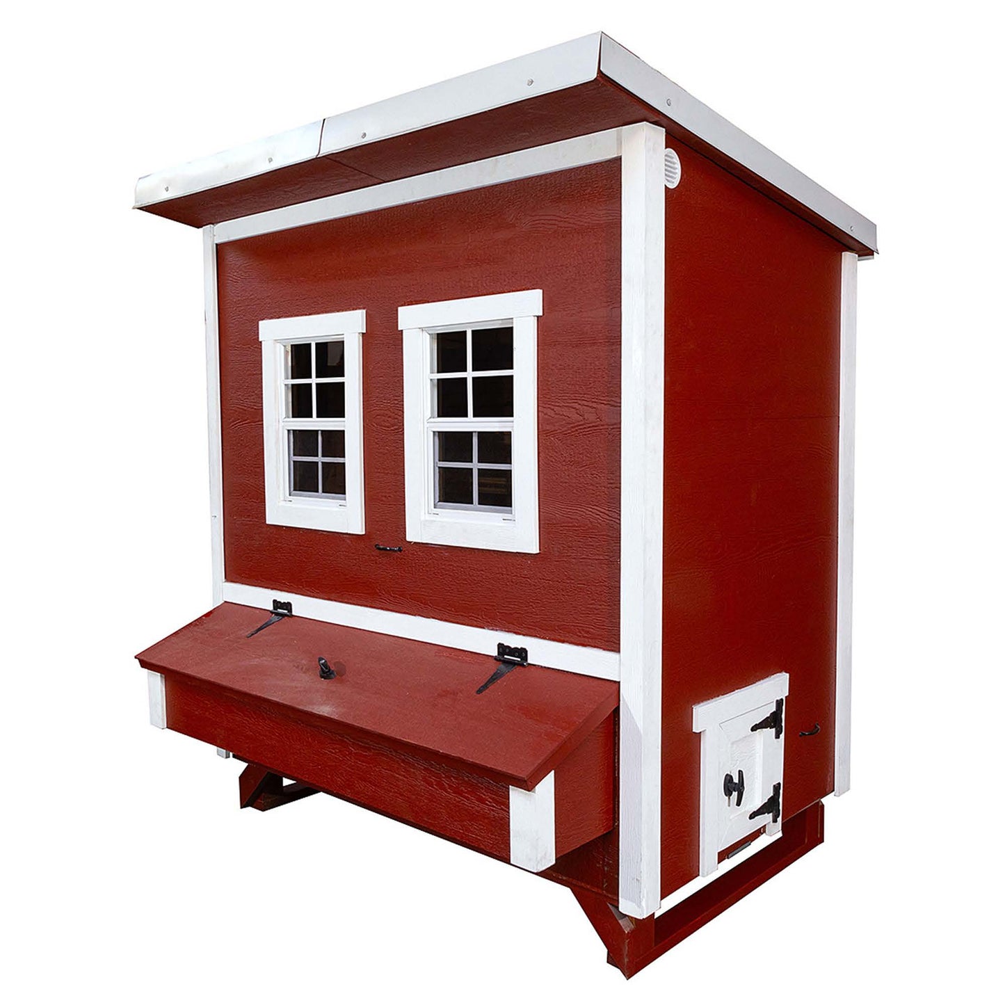 OverEZ large walk-in chicken coop designed for up to 15 chickens, featuring spacious outdoor enclosure and easy access.