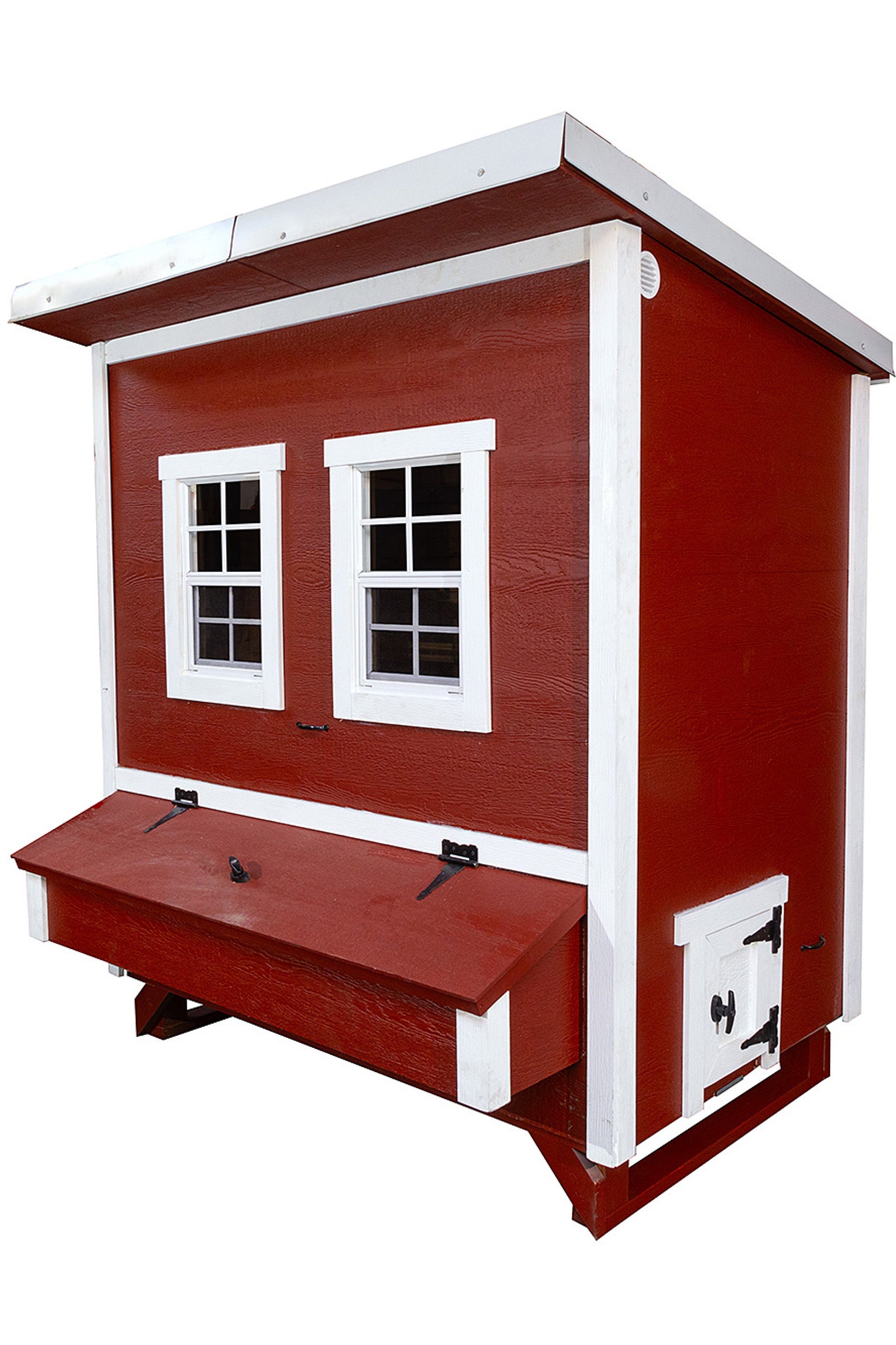 Large OverEZ Chicken Coop for up to 15 chickens, featuring a walk-in design with spacious outdoor and indoor areas.