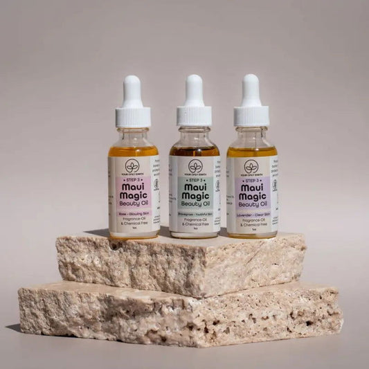 Your Only Earth Maui Magic Beauty Oil in 1 oz, lavender-scented skin care oil for sensitive and acne-prone skin.