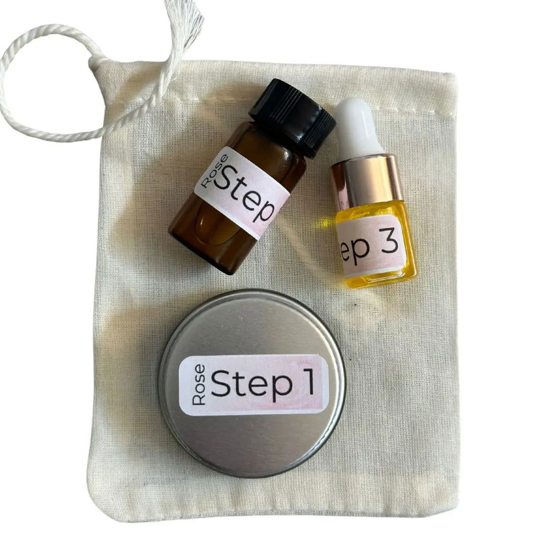 Your Only Earth Dewy Skincare Set with rose-infused daily cleanser and facial soap for dry and rosacea-prone skin.