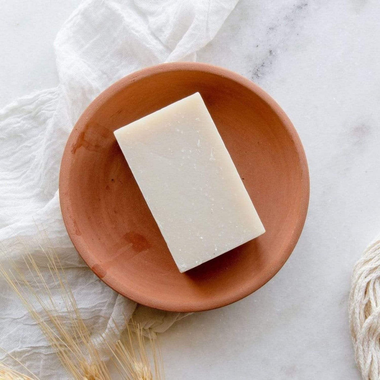 Turmeric soap bar by ZeroWasteStore.com, 4oz vegan all-natural face and body soap with six scent options, plastic-free packaging.