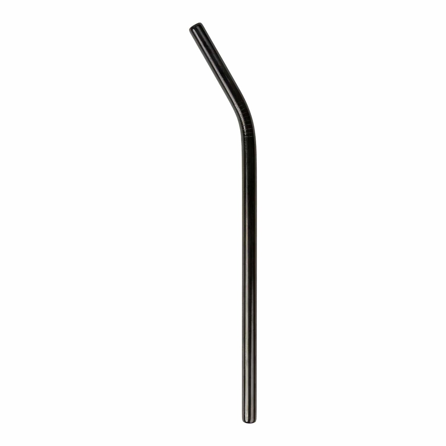 Stainless steel drinking straw from ZeroWasteStore in straight, bent, or boba style, reusable eco-friendly stainless steel straw.
